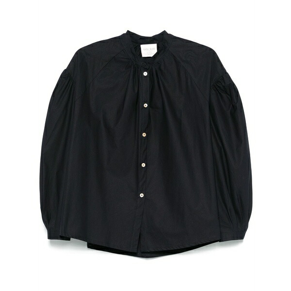 フォルテ フォルテ レディース プルオーバー トップス Cotton blouse Blue