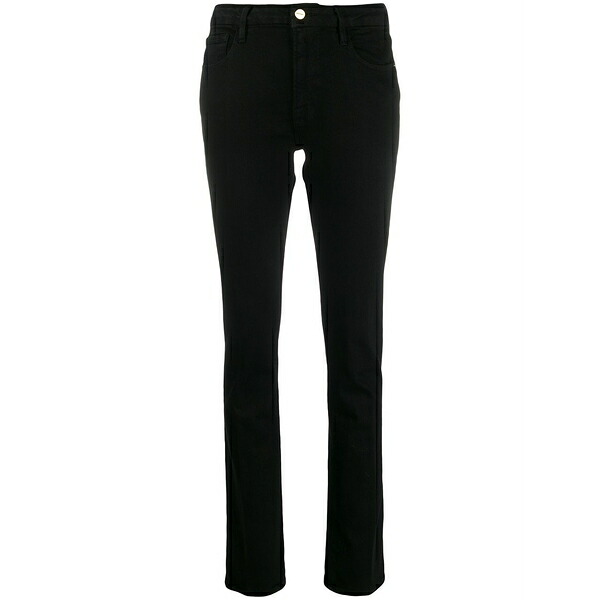 ひな形 レディース ジーンズズボン下 ボトムス Sylvie slender high-rise straight jeans Black