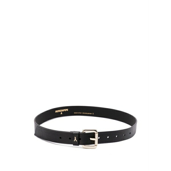 パトリツィア ペペ レディース 三尺帯 添え物 Leather belt Black