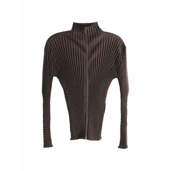 イッセイミヤケ レディース 上衣＆上衣 アウター Spongy-66 zip jacket Brown