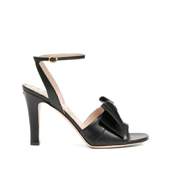 ヴァレンティノ ガラヴァーニ レディース サンダル シューズ Bowow leather heeled sandals  Black