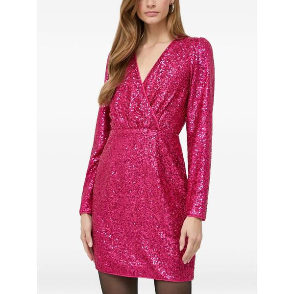 モーガンレーン レディース 衣裳 トップス Sequined v-neck mini dress Pink