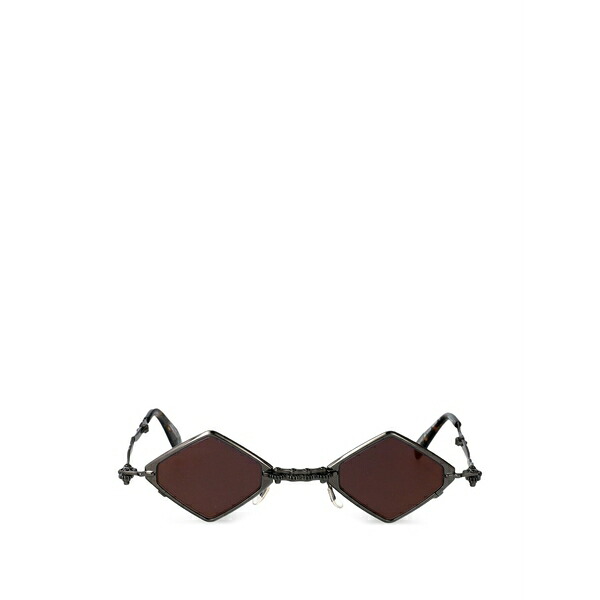 クボラウム メンズ サングラス・アイウェア 付属物 Maske h80 geometric-frame sunglasses Grey