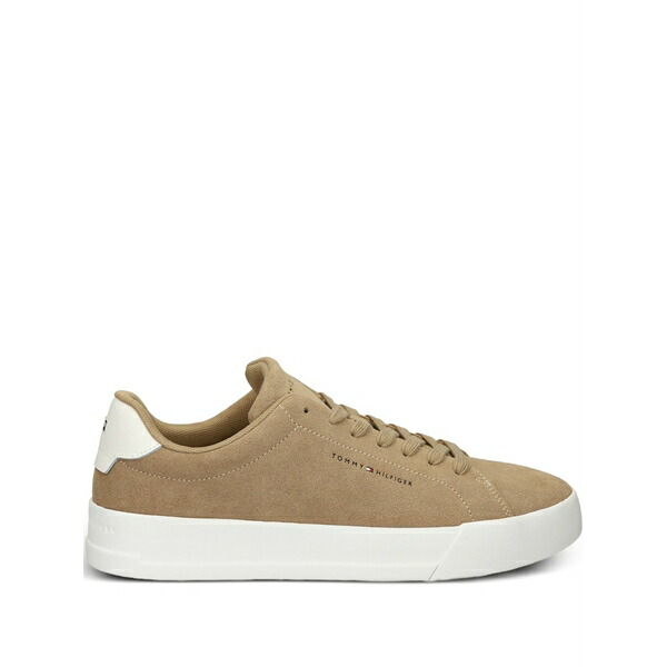 トミー ヒルフィガー メンズ スニーカー シューズ Lace-up suede sneakers Neutrals