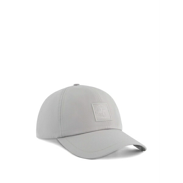 ストーンアイランド メンズ 帽子 アクセサリー Logo-patch cap Grey｜asty