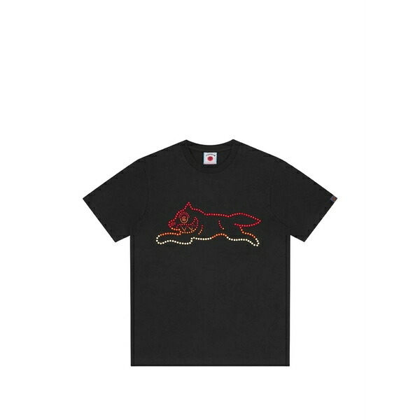 クリーム メンズ ティーシャツ トップス Crystal running dog t-shirt Black