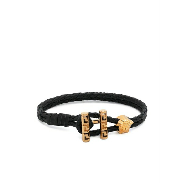 ヴェルサーチ メンズ ブレスレット・バングル・アンクレット 付属物 Medusa braided bracelet Gold