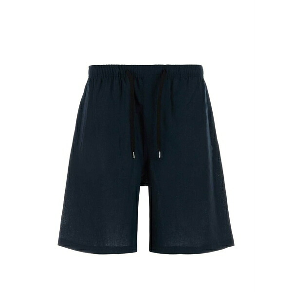 地下室 部屋の入り口 メンズ 心地よいズボン下 ボトムス Drawstring bermuda shorts Blue