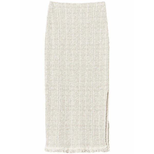 ツイン書き割り レディース スコート ボトムス Lurex-detail jacquard MIDI skirt Neutrals