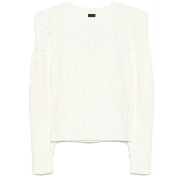 主任者 レディース 編み物\u0026プルオーバー アウター Shoulder-detail knitted sweater White