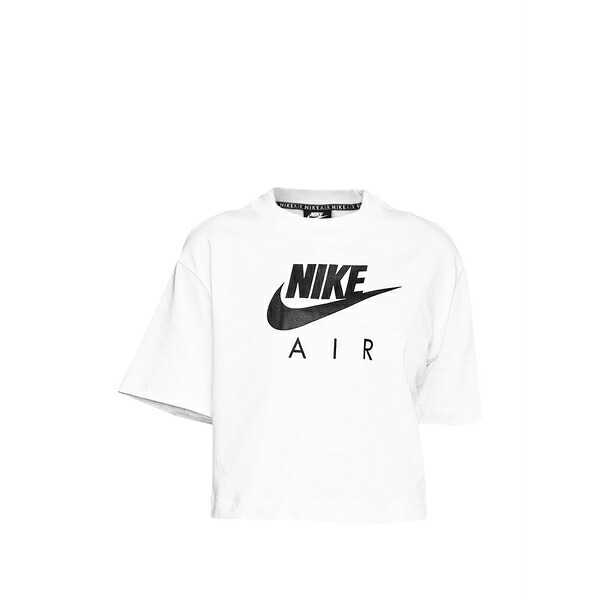 ナイキ レディース カットソー トップス Air logo-print t-shirt White