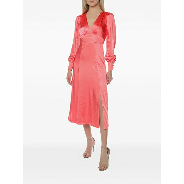 テッドベーカー レディース 衣裳 トップス Daniia blouson-sleeve MIDI dress Red