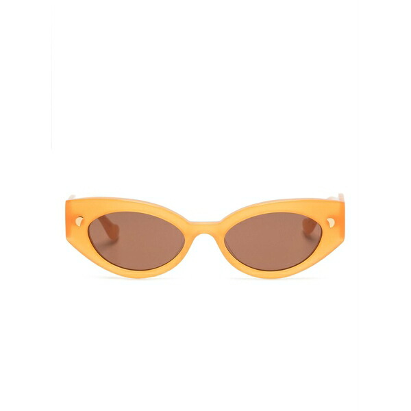 ナヌーシュカ レディース 黒眼鏡＆アイウェア 付属物 Azalea oval-frame sunglasses Orange