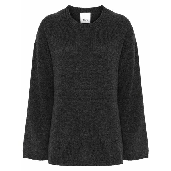 アリュード レディース 編み物\u0026プルオーバー アウター Cashmere crew-neck sweater Grey