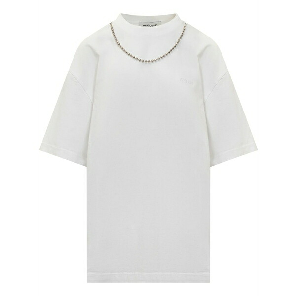 アンブッシュ レディース ティーシャツ トップス Chain-detailing t-shirt  Black