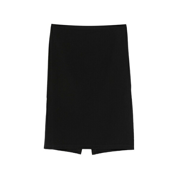 デハ レディース スコート ボトムス Drawstring MIDI skirt Black