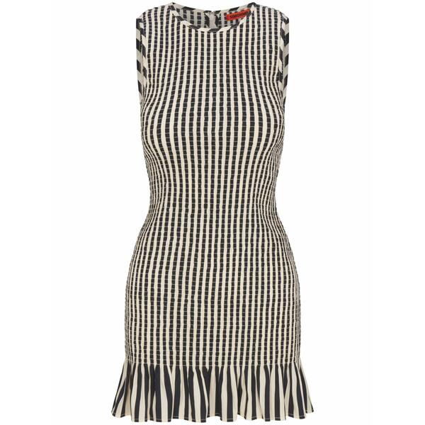 サイモン鏡鑑 レディース 衣裳 トップス Belle smocked mini dress Black