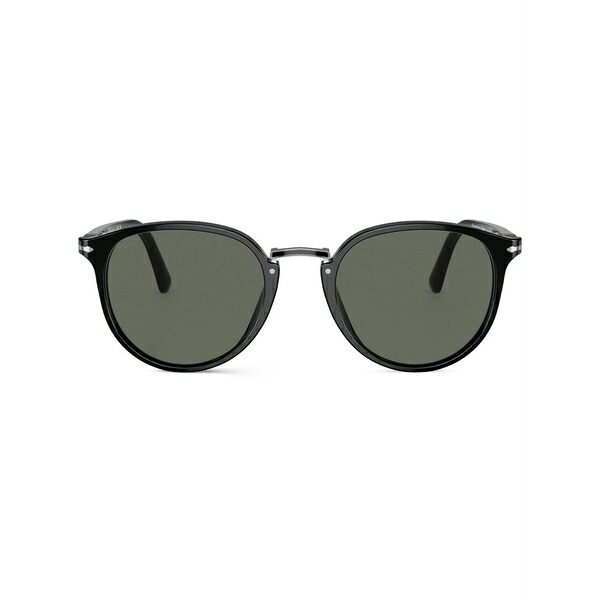 ペルソル メンズ サングラス・アイウェア 付属物 Round-frame sunglasses Black