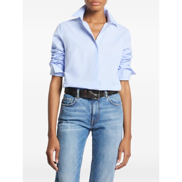 フェイ レディース プルオーバー トップス Cotton shirt Blue
