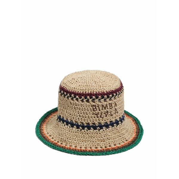 ビンバ イ ローラ レディース 鳥打ち帽 付属物 Logo-embroidered bucket hat Neutrals