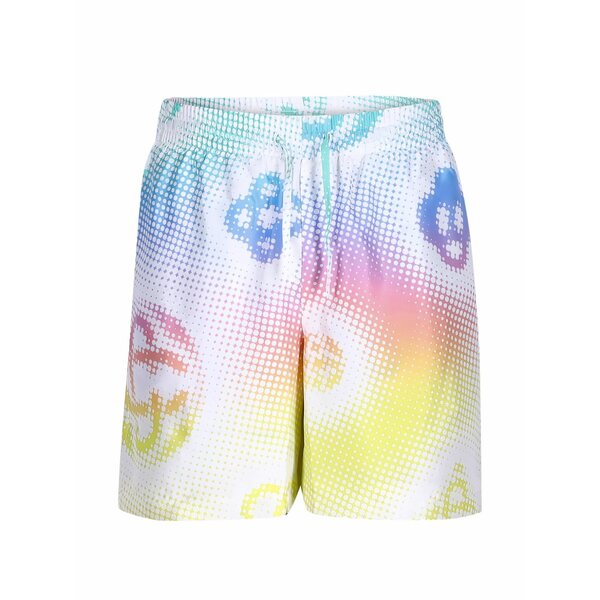 カサブランカ メンズ カジュアルパンツ ボトムス Halftone logo silk shorts White｜asty