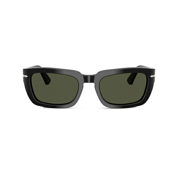 ペルソル メンズ サングラス・アイウェア 付属物 Rectangle-frame sunglasses Black