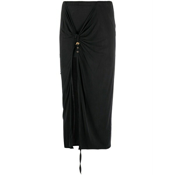 ジャクエムス レディース スコート ボトムス La jupe pareo croissant MIDI skirt Black