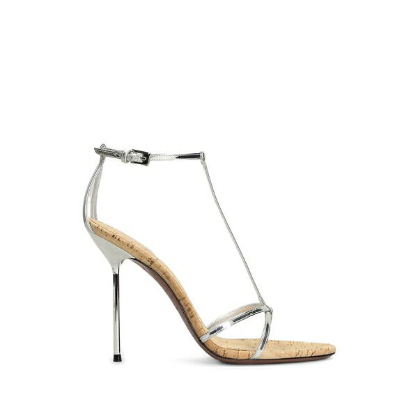光の都市テキサス州 レディース サンダル シューズ Lidia metallic-effect t-赤ちょうちん sandals Silver