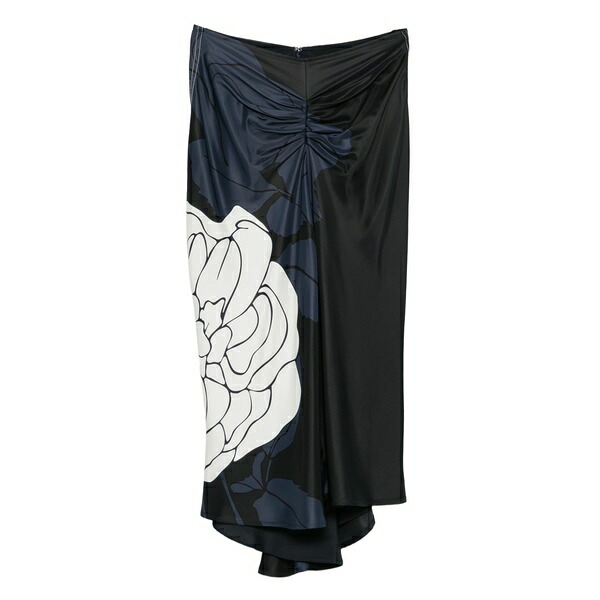 ヴィクトリア ベッカム レディース スコート ボトムス Floral-print MIDI skirt Black