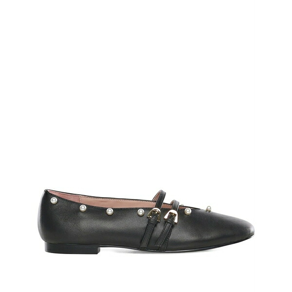 コチネレ レディース サンダル シューズ Risako pearl strap ballet flats Black