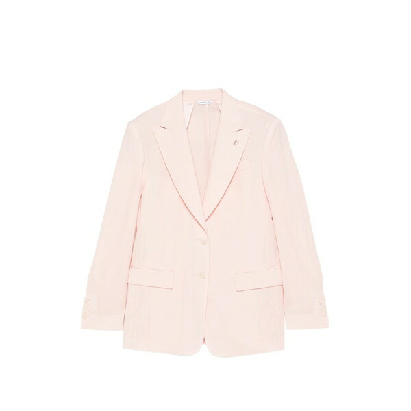マニュエル リッツ レディース 上衣＆上衣 アウター Peak-lapels single-breasted jacket Pink