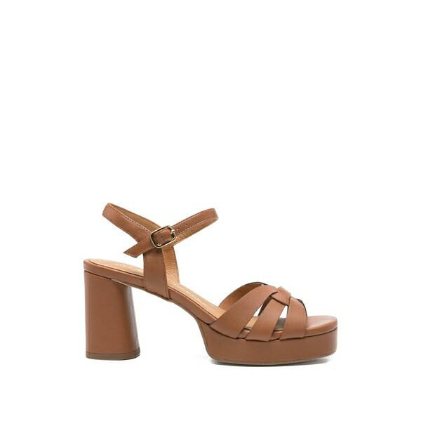 ペドロ ミラレス レディース サンダル シューズ Square-toe sandals Brown
