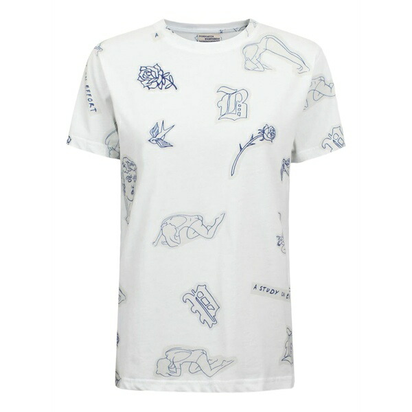 バウムウンドヘルガーデン レディース ティーシャツ トップス Graphic-print t-shirt White
