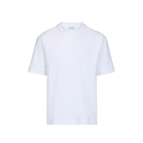 パウロペコラ メンズ ティーシャツ トップス Loose-fit drop-shoulder t-shirt White