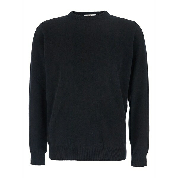 カングラ  メンズ 編み物\u0026プルオーバー アウター Crew-neck sweater Black