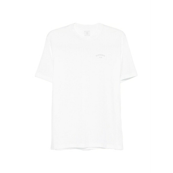 イレブンティ メンズ ティーシャツ トップス Logo t-shirt White