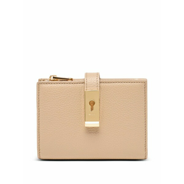 バリー レディース 金入れ 付属物 Lock me grained-leather  wallet Neutrals