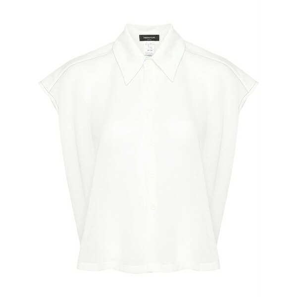 ファビアナ フィリッピ レディース プルオーバー トップス Fine-knit sleeveless shirt White