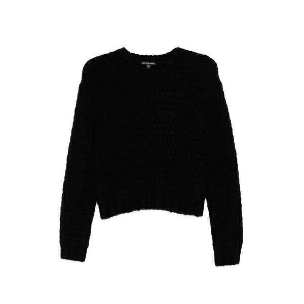 ジェームス 銭入れ レディース 編み物\u0026スウェーター アウター Cable kintted sweater Black