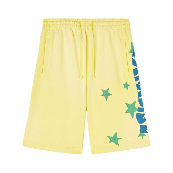 パーム・エンジェルス メンズ 心地好いズボン下 ボトムス Paraside sweat shorts Yellow