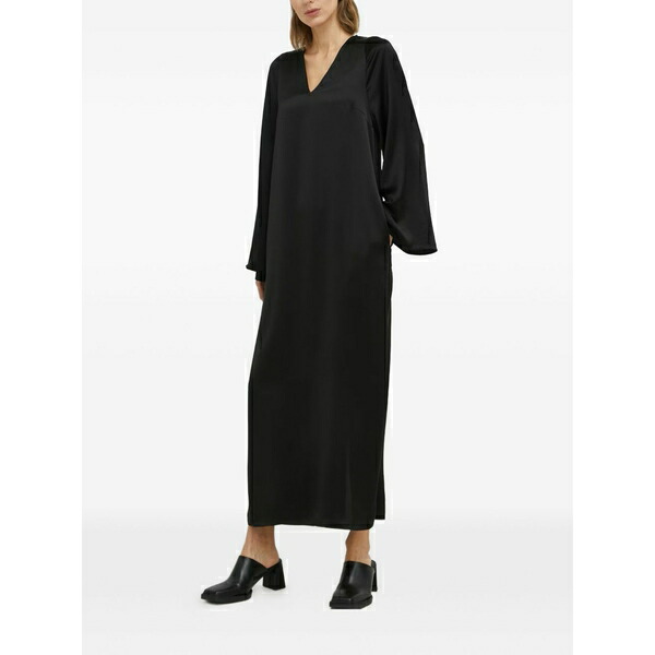 バイマレンバーガー レディース 衣裳 トップス V-neck long-sleeve maxi dress Black