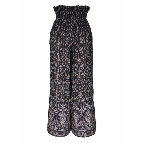 ヴェロニカ ベアード レディース 心地よいズボン下 ボトムス Shirred paisley trousers Black