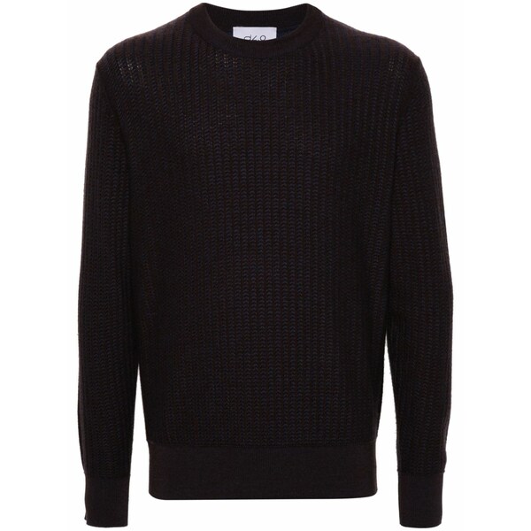 ディーフォーポイントゼロ メンズ 編み物\u0026スウェーター アウター Patterned sweater Brown