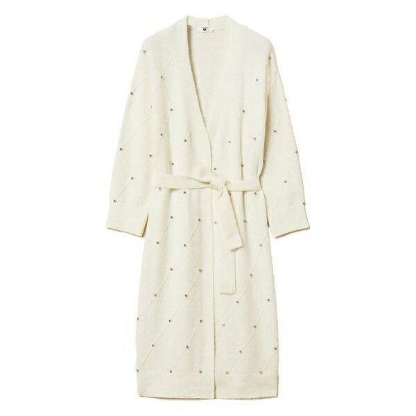ツイン仕掛ける レディース ジレー アウター Embroidered cardigan Neutrals