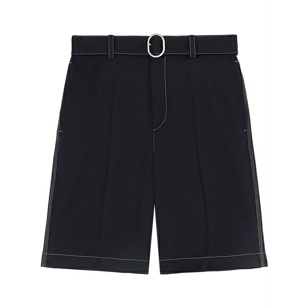 ジル・サンダー メンズ 心地好いズボン下 ボトムス Belted shorts  Blue
