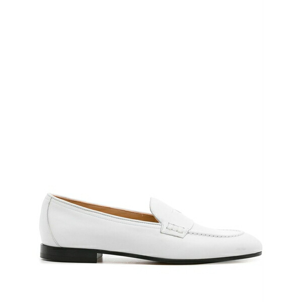 ドンカルズ レディース スリッポン・ローファー シューズ Penny-slot leather loafers White