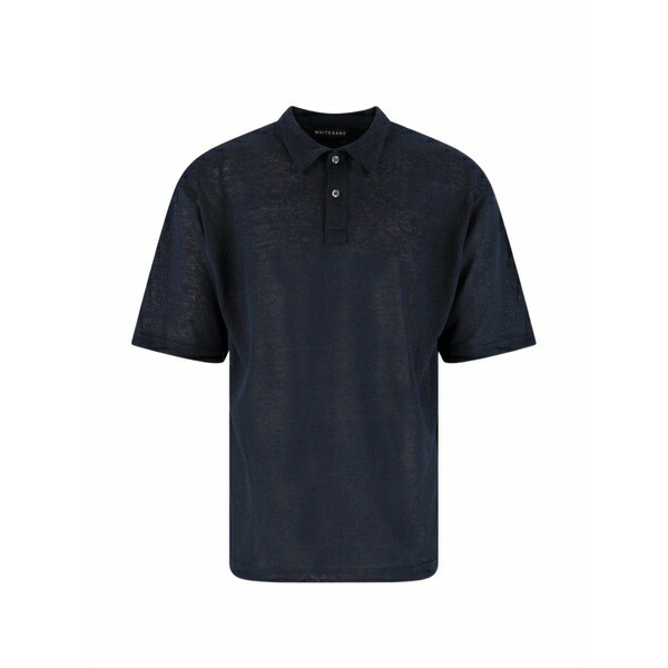 白いこと砂子 メンズ スポーツシャツ トップス Short-sleeve polo shirt Blue