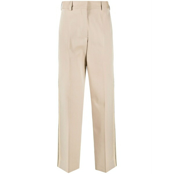 パーム・エンジェルス レディース 心地よいズボン下 ボトムス Crochet-stripe cotton trousers Neutrals