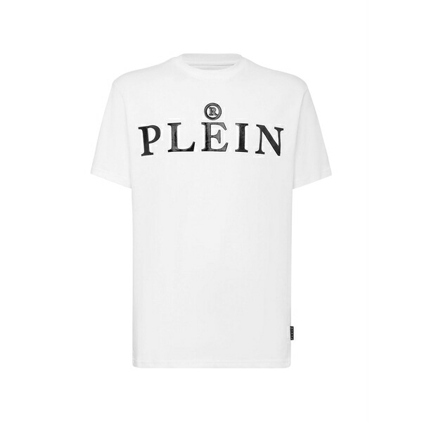 フィリップ飾り気の無い メンズ プルオーバー トップス Logo-print t-shirt White