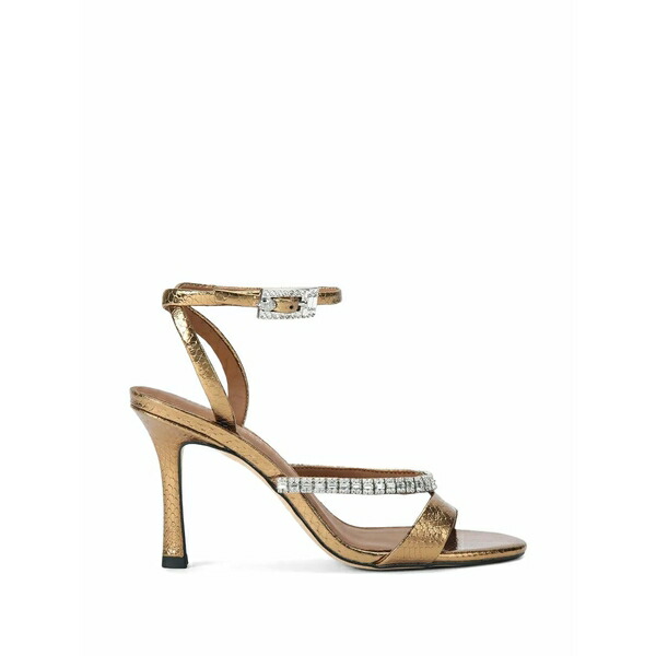 カートジェイガーロンドン レディース パンプス シューズ Crystal-embellished snakeskin-effect sandals Gold